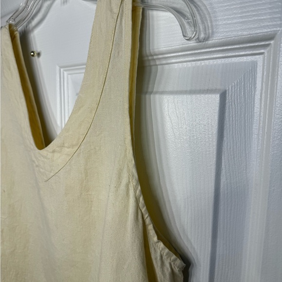 Flax linen cream tank top medium - Picture 6 of 8